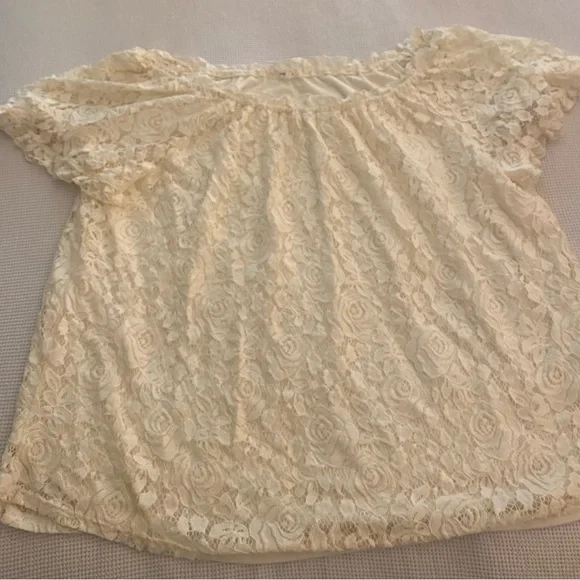 Maurice’s Off the Shoulder Lace Top in Cream - Picture 6 of 6